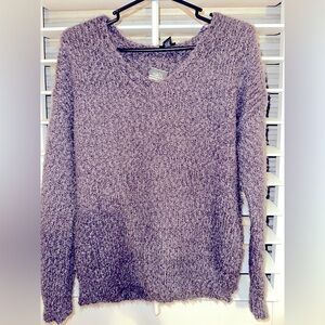 Cozy Purple Knit Sweater